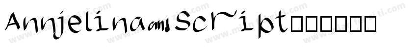 Annjelina Script字体转换
